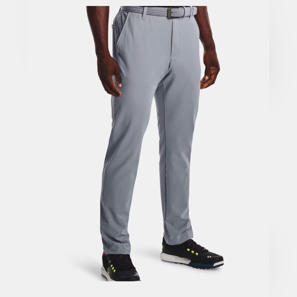 Under Armour Men's UA Drive Tapered golf Pants gray stretch water resist 40x32